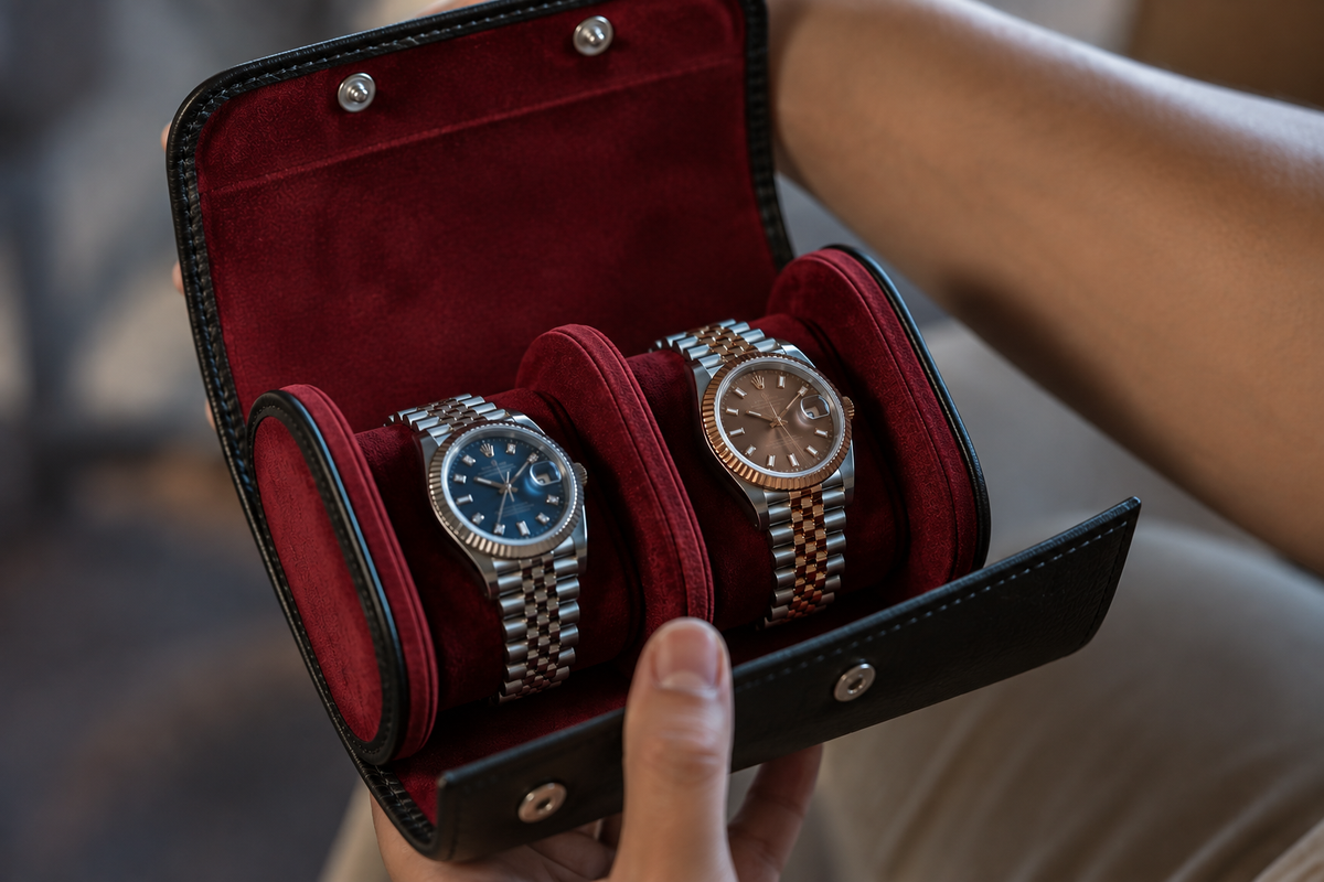 Étuis à montres 2 emplacements