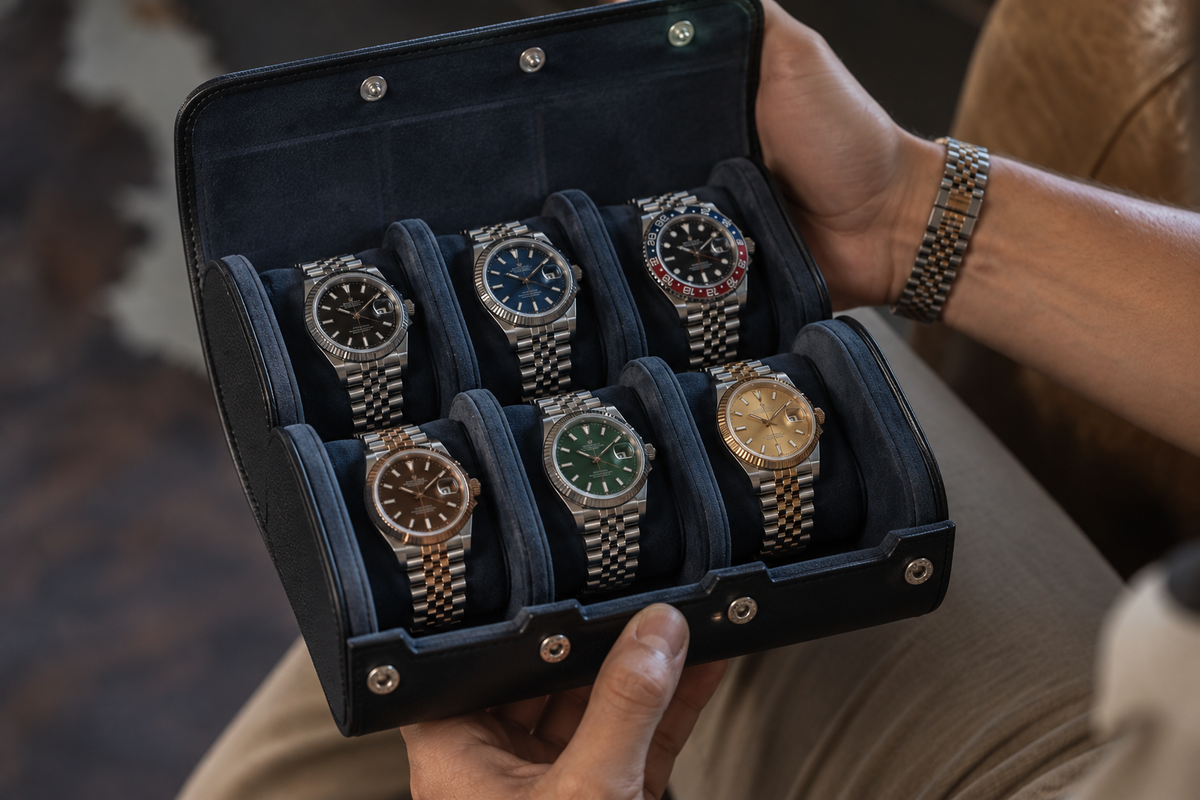 Étui à montres 6 emplacements