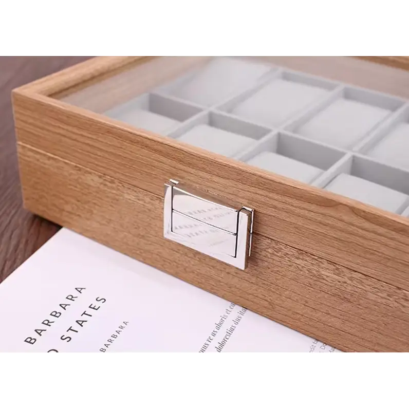 locked wooden box of watch