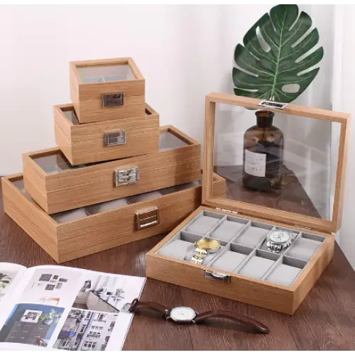 wooden box of watch