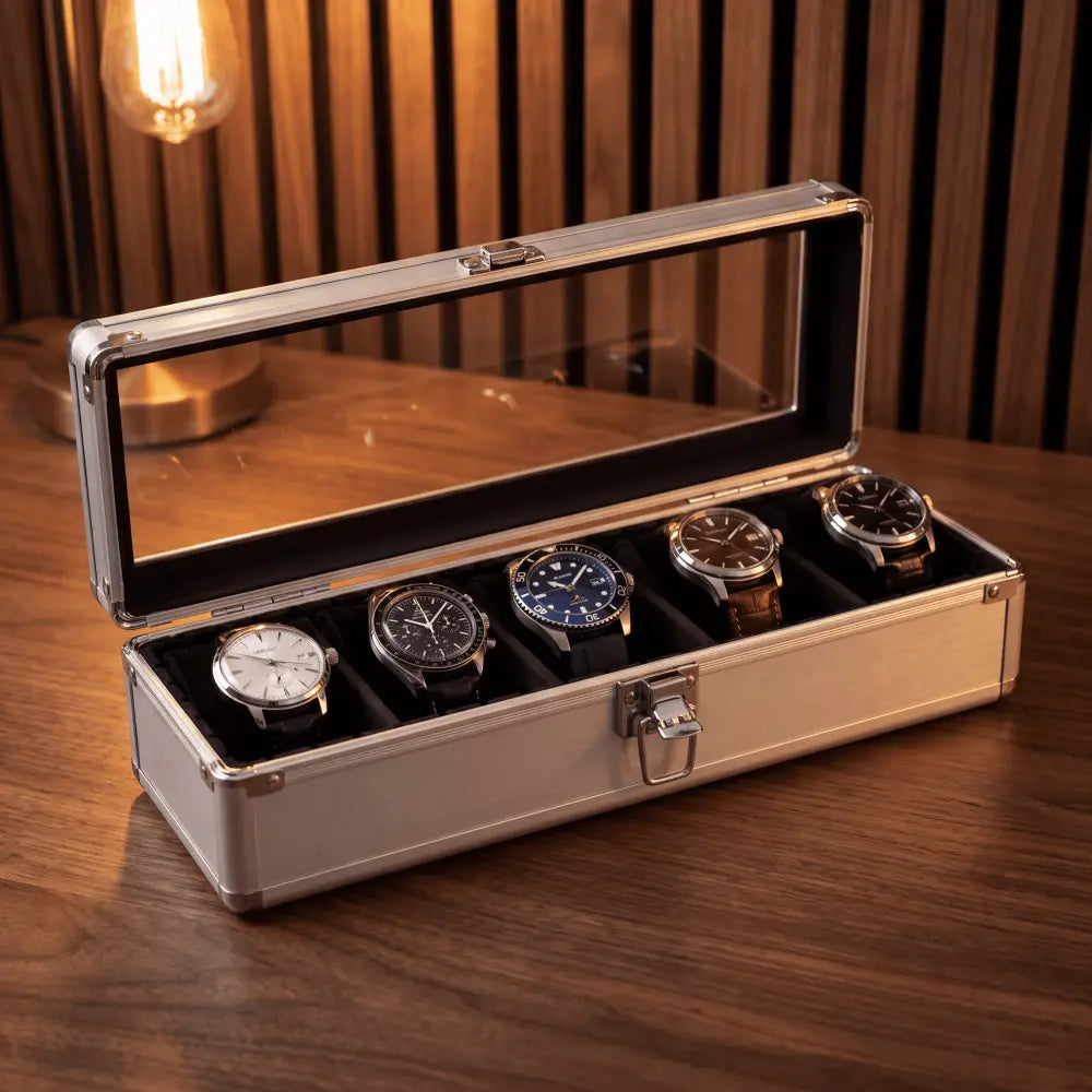 Boîte à Montre - Chrono Prestige™ Série 5 - Argent