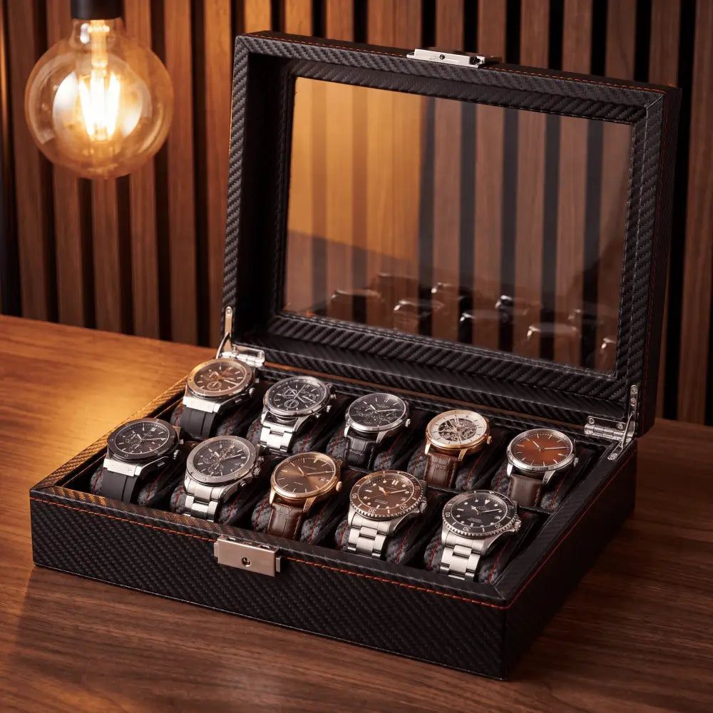 Boîte à Montre - Noir Profond™ Série 10