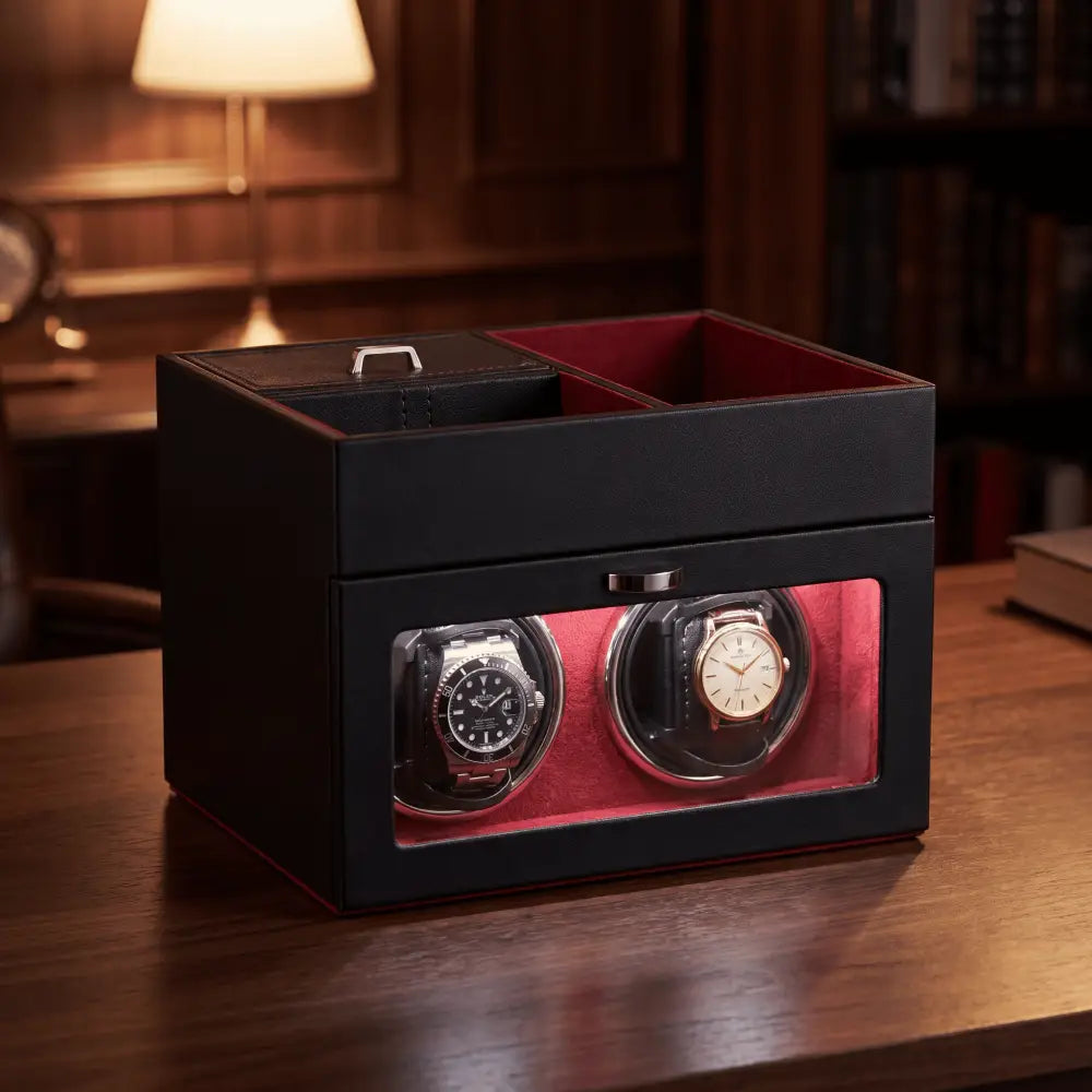 Remontoir et boîte à bijoux – Rouge Crimson